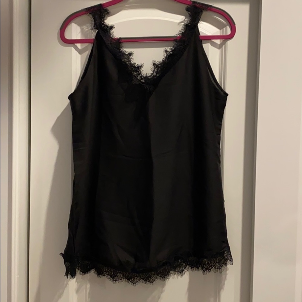 Black lace tank top